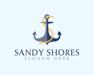 Anchor Rope Letter S  logo design