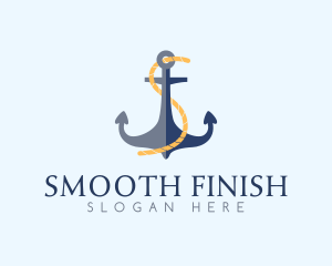 Anchor Rope Letter S  logo design