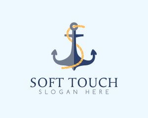 Anchor Rope Letter S  logo design