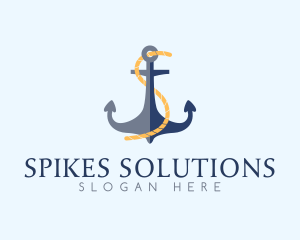 Anchor Rope Letter S  logo design