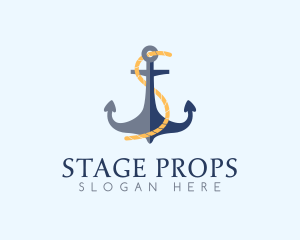 Anchor Rope Letter S  logo design