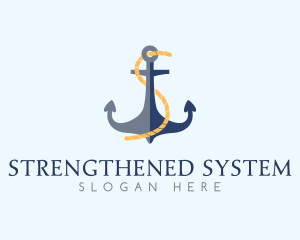 Anchor Rope Letter S  logo design