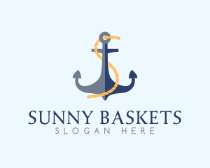 Anchor Rope Letter S  logo design