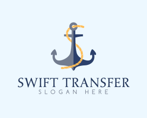 Anchor Rope Letter S  logo design