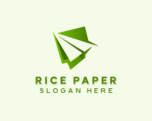 Travel Transport Paper Plane logo design