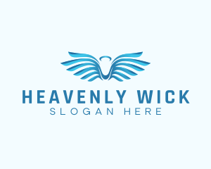 Halo Wings Heavenly logo design