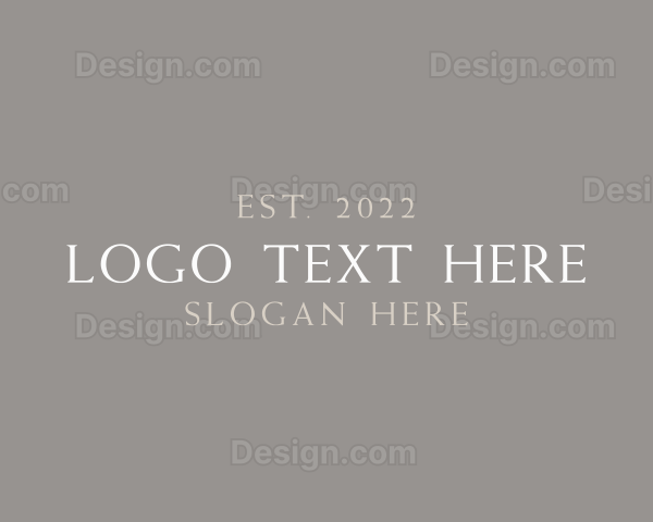 Elegant High End Company Logo