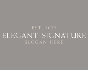 Elegant High End Company logo design