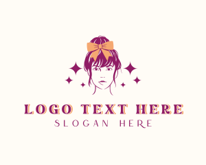 Woman Hair Ribbon Accessory logo