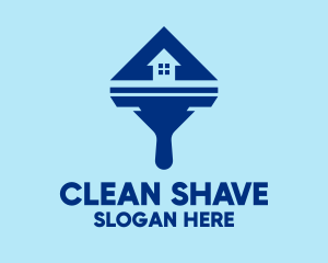 House Squeegee Cleaning logo design