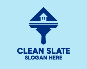 House Squeegee Cleaning logo design