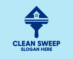 House Squeegee Cleaning logo design