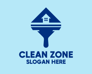 House Squeegee Cleaning logo design