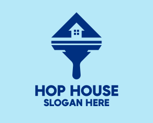 House Squeegee Cleaning logo design