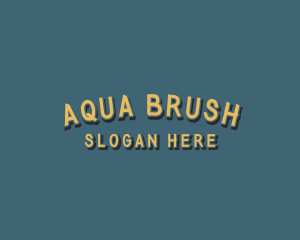 Rustic Brush Craft logo design