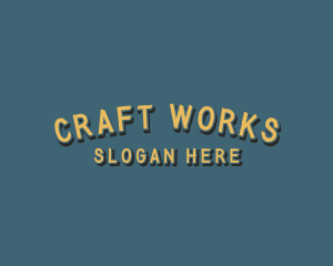 Rustic Brush Craft logo design