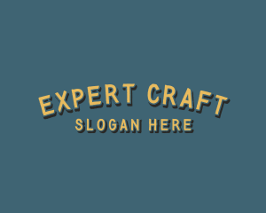 Rustic Brush Craft logo design