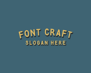 Rustic Brush Craft logo design