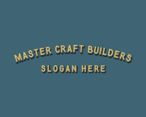 Rustic Brush Craft logo design