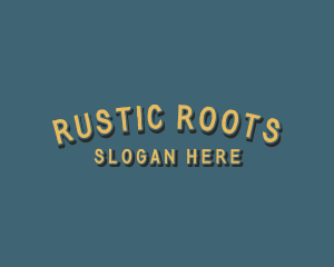 Rustic Brush Craft logo design