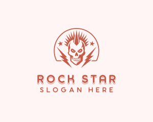 Grunge Rock Band logo design