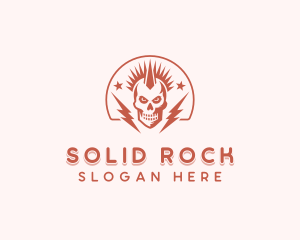 Grunge Rock Band logo design