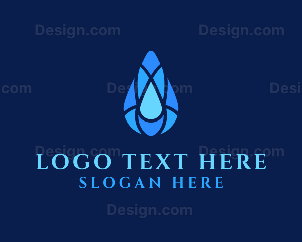 Clean Water Droplet Logo