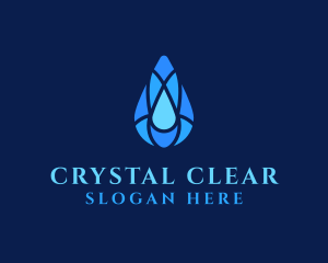 Clean Water Droplet logo design