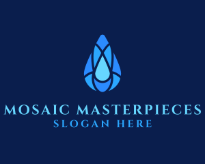 Clean Water Droplet logo design