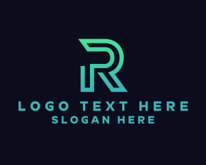 Generic Modern Company Letter R logo