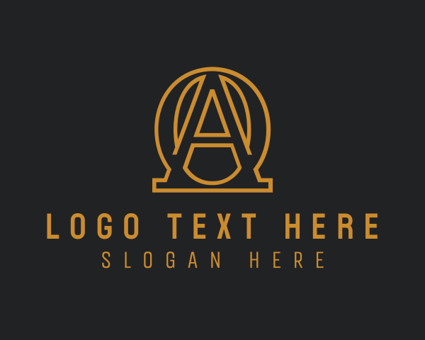 Letter Oa logo example 1
