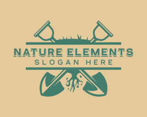 Plant Shovel Nature logo design