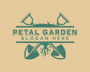 Plant Shovel Nature logo design