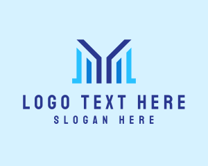 Modern Startup Letter M Company logo