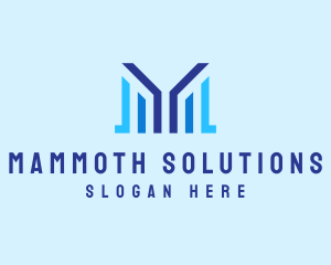 Modern Startup Letter M Company logo design