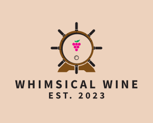 Helm Wine Barrel  logo design