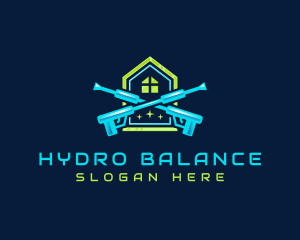 Hydraulic Cleaning Disinfection logo design