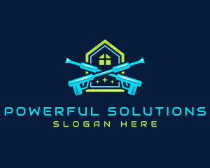 Hydraulic Cleaning Disinfection logo design