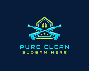 Hydraulic Cleaning Disinfection logo design