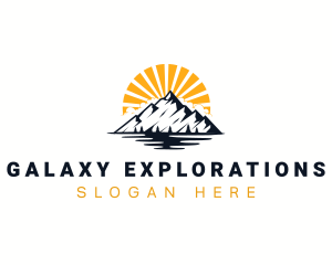 Mountain Hiking Travel logo design