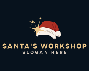 Santa Claus Hat Costume logo design