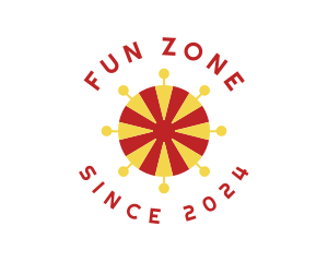 Circus Tent Theme Park logo design