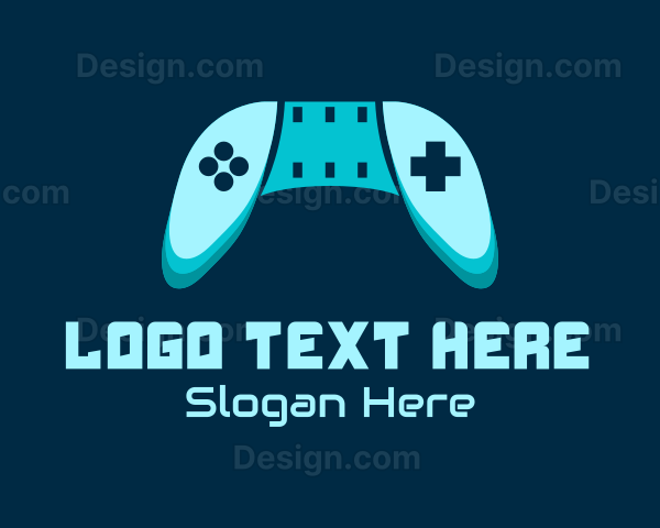 Blue Gaming Console Logo