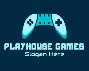 Blue Gaming Console logo design