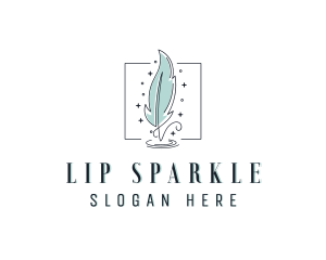 Sparkling Feather Author logo design