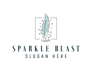 Sparkling Feather Author logo design