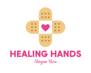 Medical Bandage Cross logo design