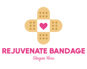 Medical Bandage Cross logo design