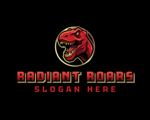 Jurassic Dinosaur Gaming logo design