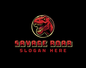 Jurassic Dinosaur Gaming logo design